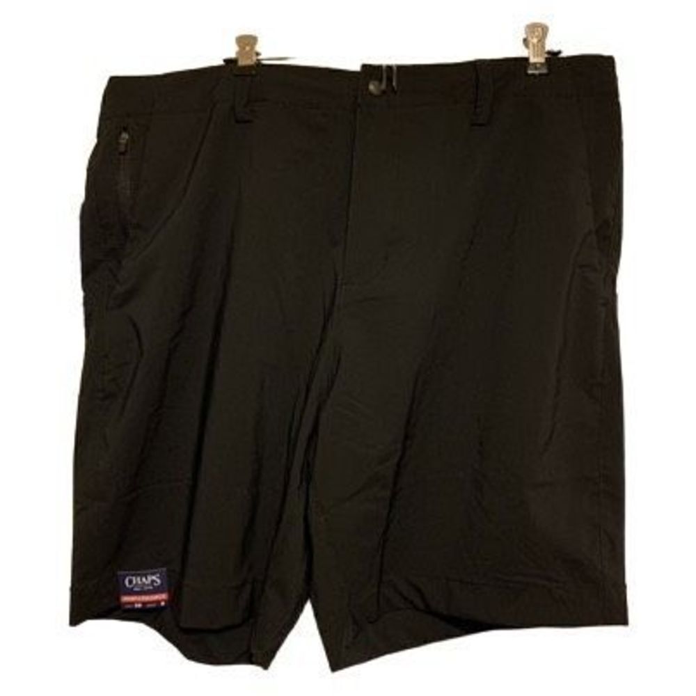 Chaps Performance Stretch Size 38 Black Lightweight Shorts *New*